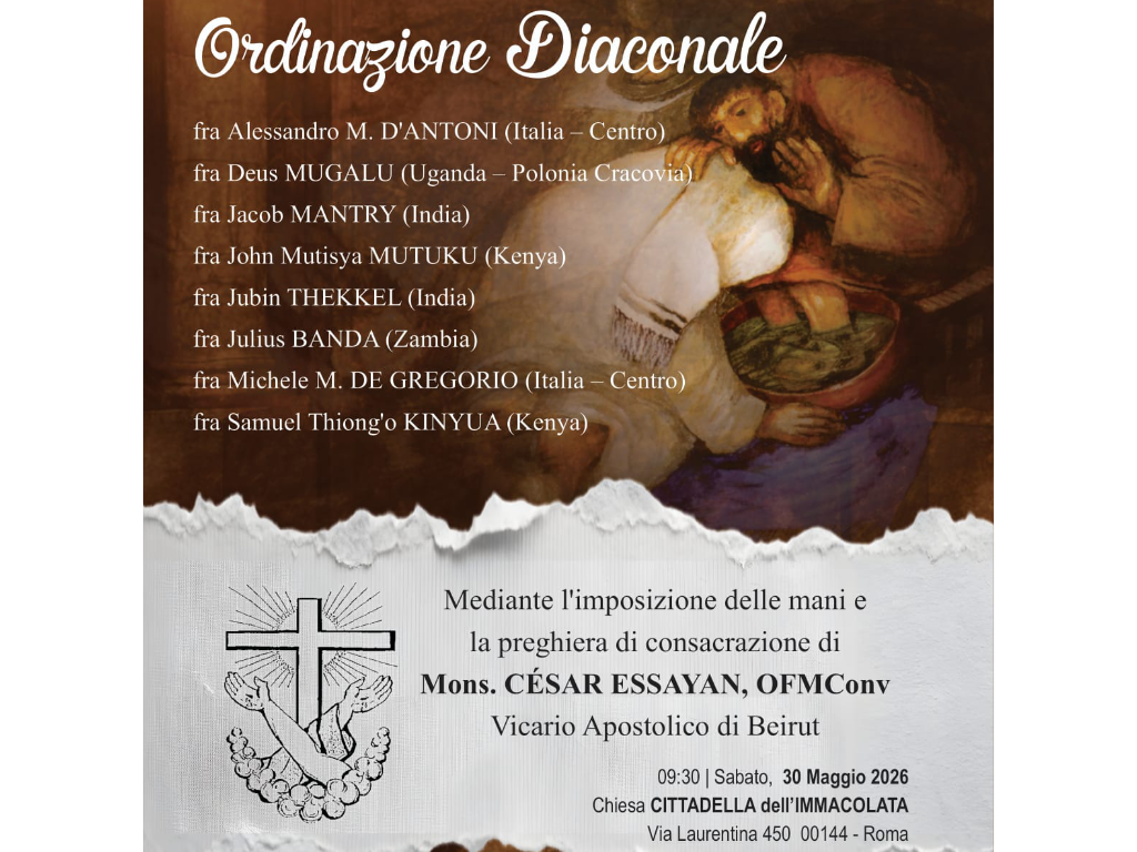 ordinazioni diaconali - 30 maggio 2026