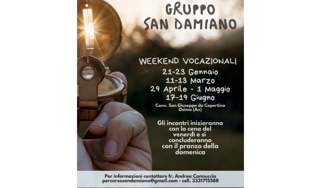 Gruppo San Damiano - weekend vocazionale 2022